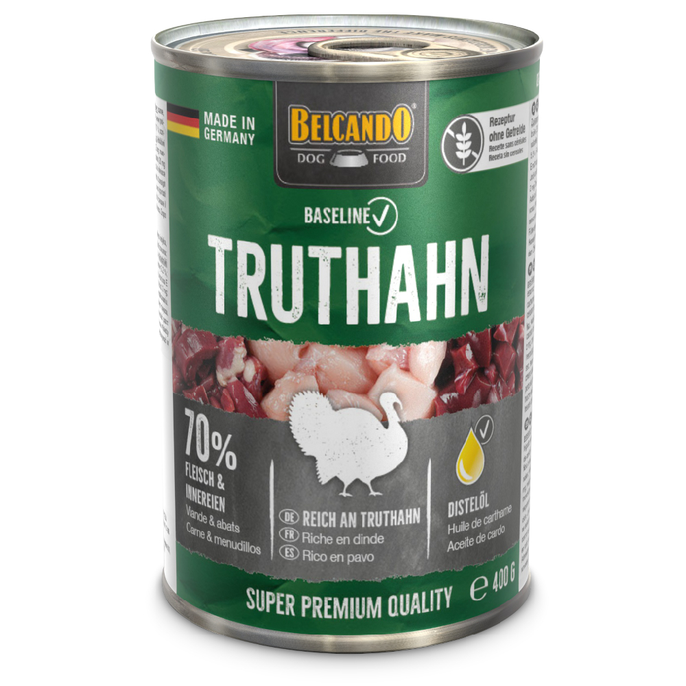 Sparpaket Belcando Baseline 24 x 400 g - Truthahn Sparpaket Belcando Baseline 24 x 400 g - Truthahn von Belcando Baseline