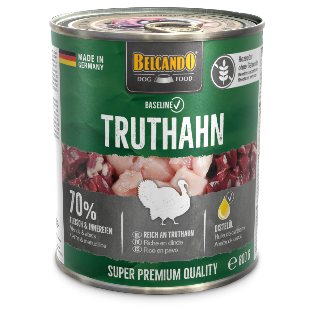Sparpaket Belcando Baseline 24 x 800 g - Truthahn Sparpaket Belcando Baseline 24 x 800 g - Truthahn von Belcando Baseline
