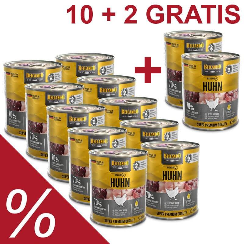 10+2 Aktion - Belcando Baseline 12 x 800g Truthahn (3,11 € pro 1 kg) von Belcando