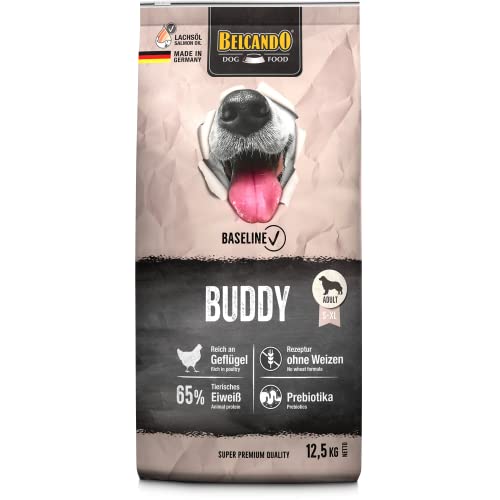 BELCANDO Baseline Buddy [12,5kg] Trockenfutter für Hunde | Für ausgewachsene Hunde mit normaler Aktivität | Geeignet für alle Rassen | Mit Prebiotika für eine gesunde Darmflora von Belcando