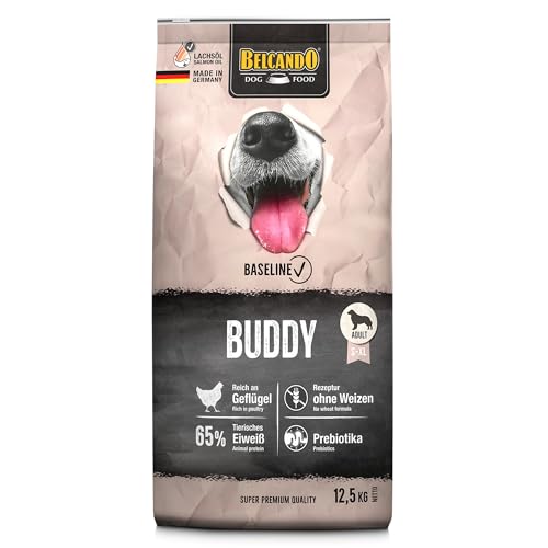 BELCANDO Baseline Buddy [12,5kg] Trockenfutter für Hunde | Für ausgewachsene Hunde mit normaler Aktivität | Geeignet für alle Rassen | Mit Prebiotika für eine gesunde Darmflora von Belcando