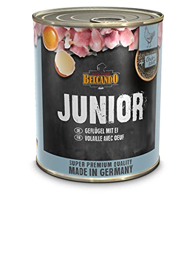 BELCANDO Dog JUNIOR Chicken+Egg 6er pack (6 x 800g) von Belcando