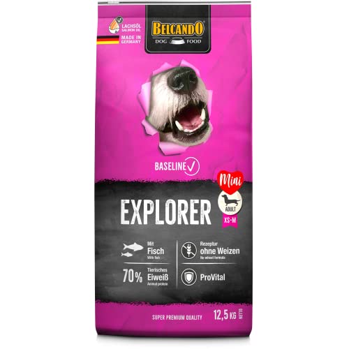 BELCANDO Baseline Explorer [12,5kg] Trockenfutter für Hunde | Für ausgewachsene Hunde Kleiner und mittlerer Rassen von Belcando
