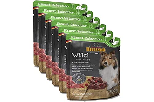 BELCANDO Nassfutter FINEST SELECTION Wild mit Hirse & Preiselbeeren 300g für Hunde von Belcando