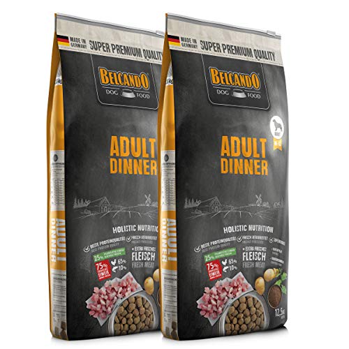 Belcando 2 x 12,5 kg Adult Dinner - Sparpaket | Trockenfutter für Hunde | Alleinfuttermittel für ausgewachsene Hunde Aller Rassen ab 1 Jahr von Belcando