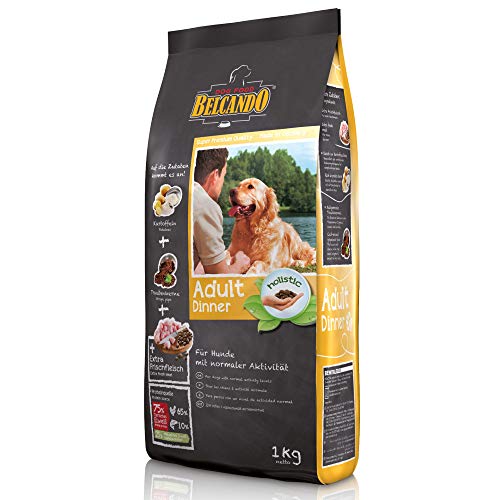 Belcando Adult Dinner [1 kg] Hundefutter | Trockenfutter für Hunde | Alleinfuttermittel für ausgewachsene Hunde Aller Rassen ab 1 Jahr von Belcando