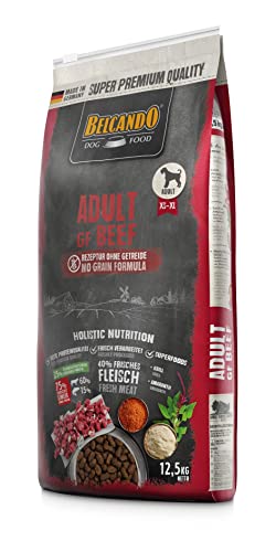 Belcando Adult GF Beef [12,5 kg] getreidefreies Hundefutter | Trockenfutter ohne Getreide mit Rind | Alleinfuttermittel für ausgewachsene Hunde ab 1 Jahr von Belcando