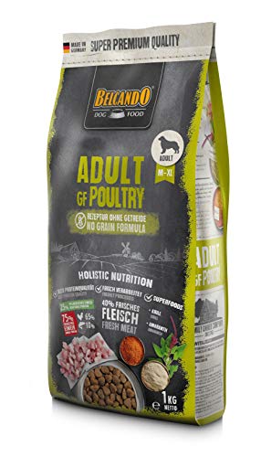 Belcando Adult GF Poultry [1 kg] getreidefreies Hundefutter | Trockenfutter ohne Getreide | Alleinfuttermittel für ausgewachsene Hunde ab 1 Jahr von Belcando