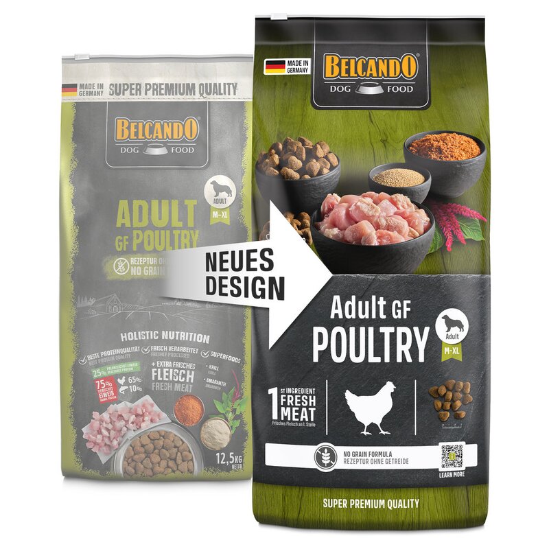 Belcando Adult GF Poultry - 12,5 kg (Verpackung beschädigt) (4,24 € pro 1 kg) von Belcando