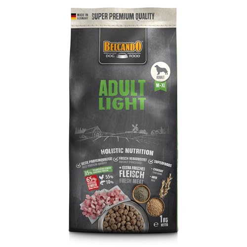 Belcando Adult Light Hundefutter | Trockenfutter für übergewichtige Hunde | Alleinfuttermittel für ausgewachsene Hunde ab 1 Jahr (1 kg) von Belcando