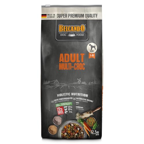 Belcando Adult Multi-Croc Trockenfutter für Hunde mit Gemüsechips und Reis 12,5 kg von Belcando