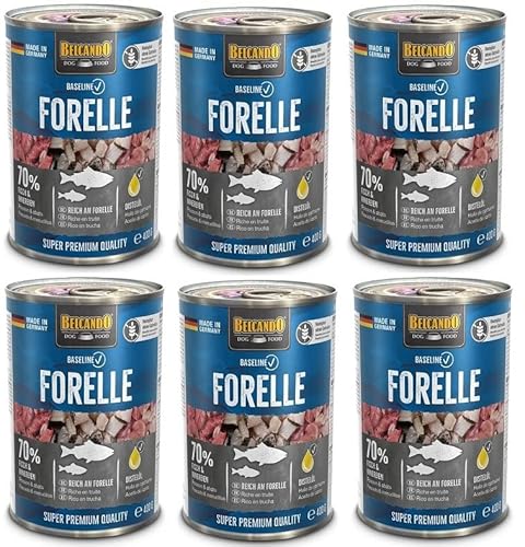 Belcando Baseline Forelle 6 x 400 g getreidefreies Hundefutter von Belcando