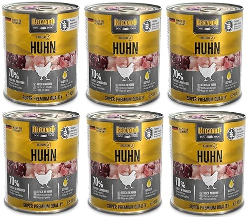 Belcando Baseline Huhn 6 x 800 g getreidefreies Hundefutter von Belcando