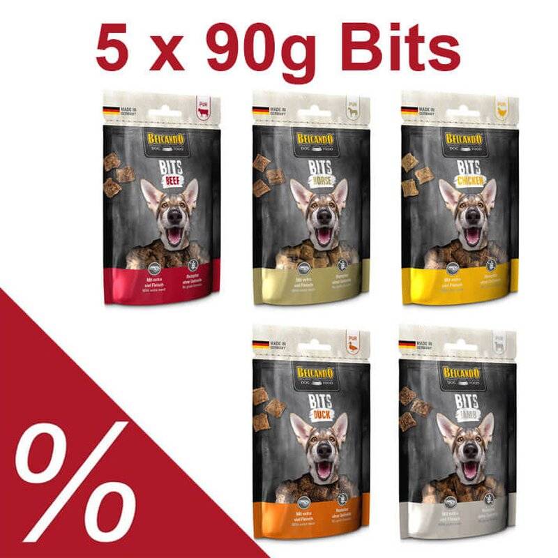 Belcando Bits Probierpaket - 5 x 90g (41,44 € pro 1 kg) von Belcando
