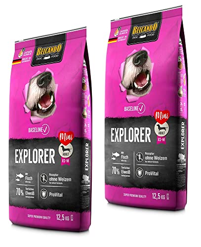 Belcando Explorer 2 x 12,5 kg Hundefutter mit Leinsaat für eine gesunde, stabile Verdauung von Belcando