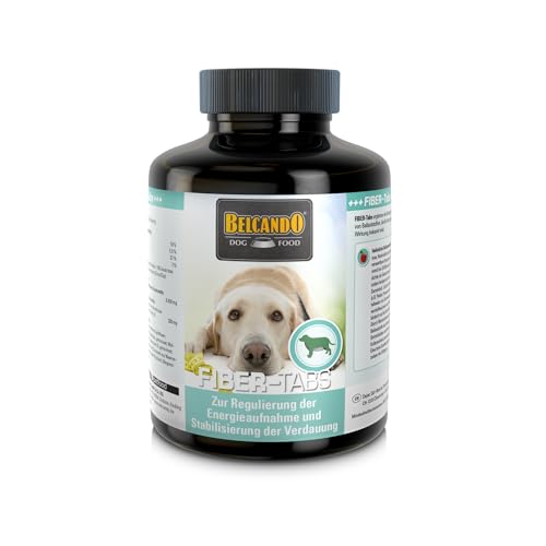 BELCANDO Fiber- Tabs für Hunde 120 Stück, Tabletten zur Regulierung von Übergewicht und Verdauung, Nahrungsergänzung für Hunde, Made in Germany von Belcando