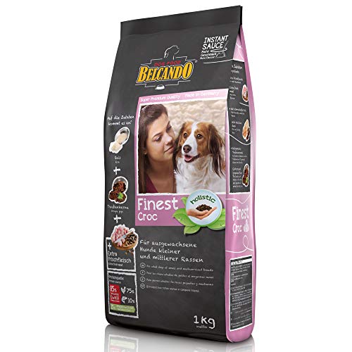 Belcando Finest Croc [1 kg] Hundefutter | Trockenfutter für kleine & mittlere Hunde | Alleinfuttermittel für ausgewachsene Hunde ab 1 Jahr von Belcando