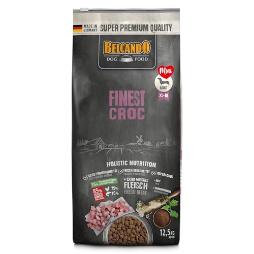 BELCANDO Finest Croc [12,5 kg] Hundefutter | Trockenfutter für kleine & mittlere Hunde | Alleinfuttermittel für ausgewachsene Hunde ab 1 Jahr von Belcando