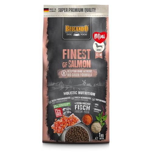 Belcando Finest GF Salmon [1 kg] getreidefreies Hundefutter | Trockenfutter für kleine & mittlere Hunde | Alleinfuttermittel für Hunde ab 1 Jahr von Belcando