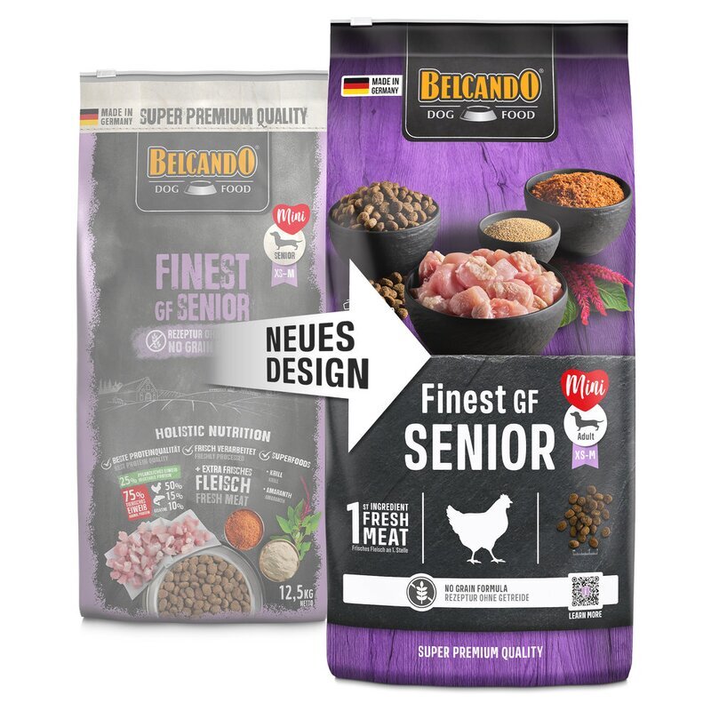 Belcando Finest GF Senior 12,5 kg (Verpackung beschädigt) (4,48 € pro 1 kg) von Belcando