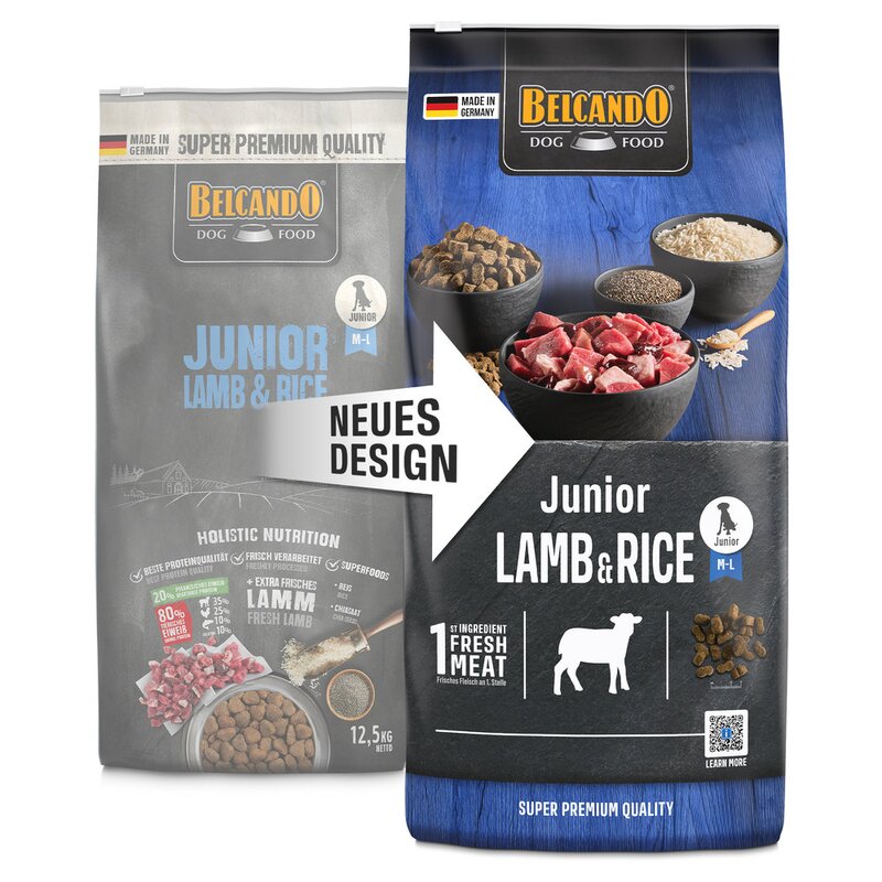 Belcando Junior Lamm & Reis - 12,5 kg (MHD 08/26) (4,32 € pro 1 kg) von Belcando