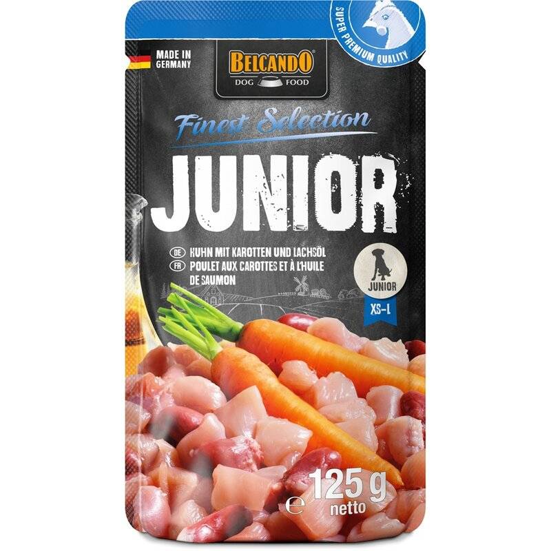 Belcando Junior mit Karotten & Lachsöl - 125 g (11,12 € pro 1 kg) von Belcando