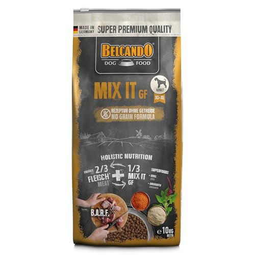 BELCANDO Mix It GF [10 kg] Ergänzungsfutter | Trockenfutter für Hunde zur Ergänzung bei Fleischfütterung & Barf | Ergänzungsfutter für Hunde von Belcando