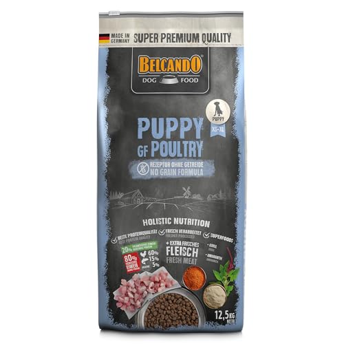 BELCANDO Puppy GF Poultry [12,5 kg] getreidefreies Welpenfutter | Welpenfutter ohne Getreide | Alleinfuttermittel für Welpen bis 4 Monate von Belcando