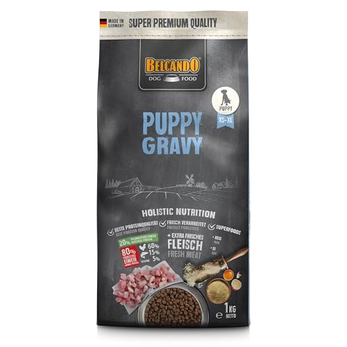 Belcando Puppy Gravy Welpenfutter | Trockenfutter für Welpen | Alleinfuttermittel für Welpen bis 4 Monate (1 kg neu) von Belcando