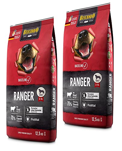 Belcando Ranger 2 x 12,5 kg getreidefreies Hundefutter mit Geflügel, Rind und Fisch von Belcando