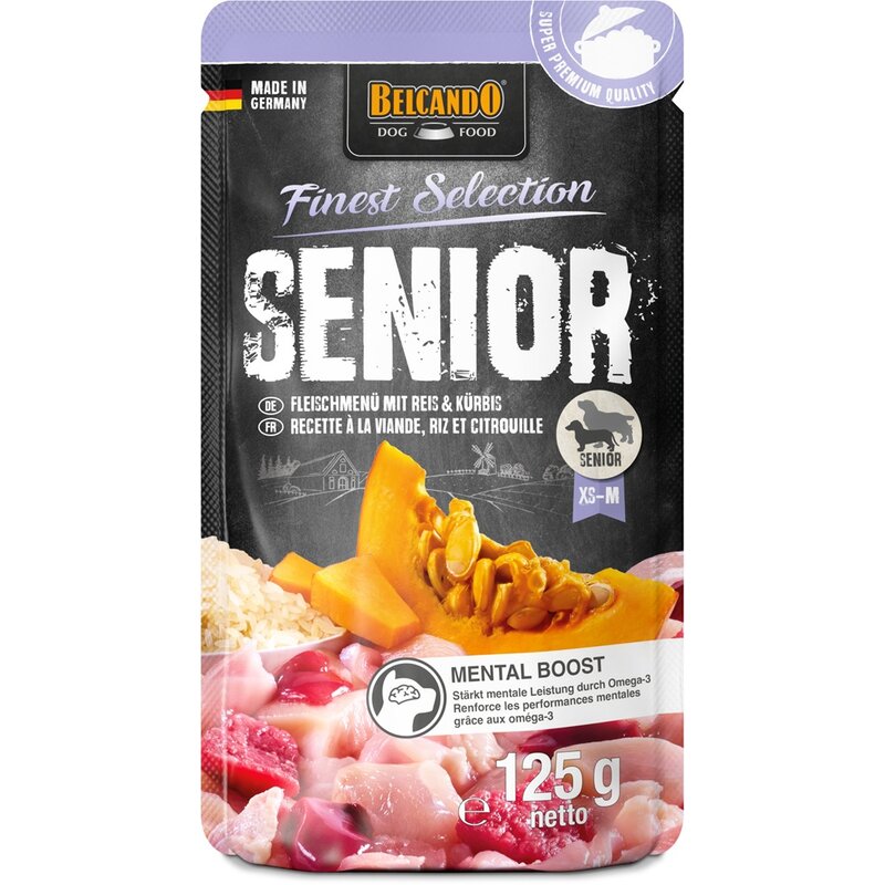 Belcando Senior Fleischmenü mit Reis & Kürbis - 125 g (11,12 € pro 1 kg) von Belcando