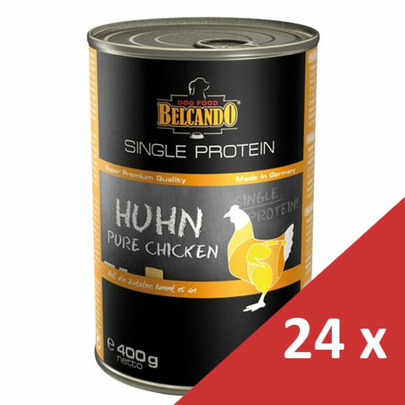 Belcando Single Protein 24 x 400 g Huhn (6,25 € pro 1 kg) von Belcando