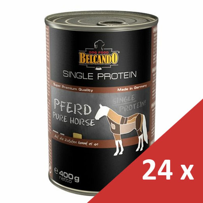 Belcando Single Protein 24 x 400 g Pferd (8,54 € pro 1 kg) von Belcando
