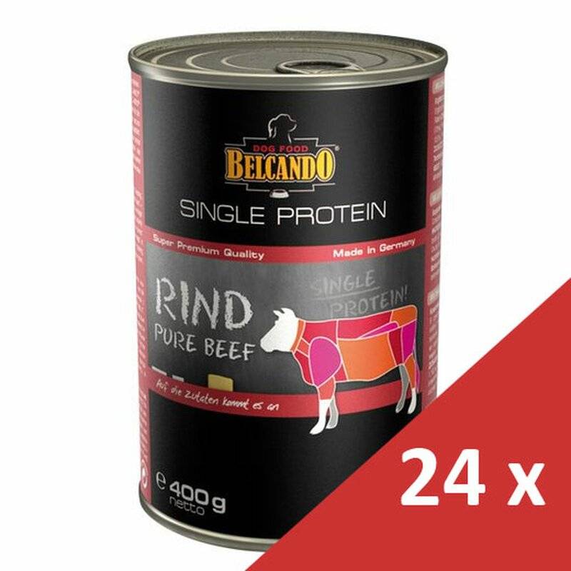 Belcando Single Protein 24 x 400 g Rind (6,25 € pro 1 kg) von Belcando