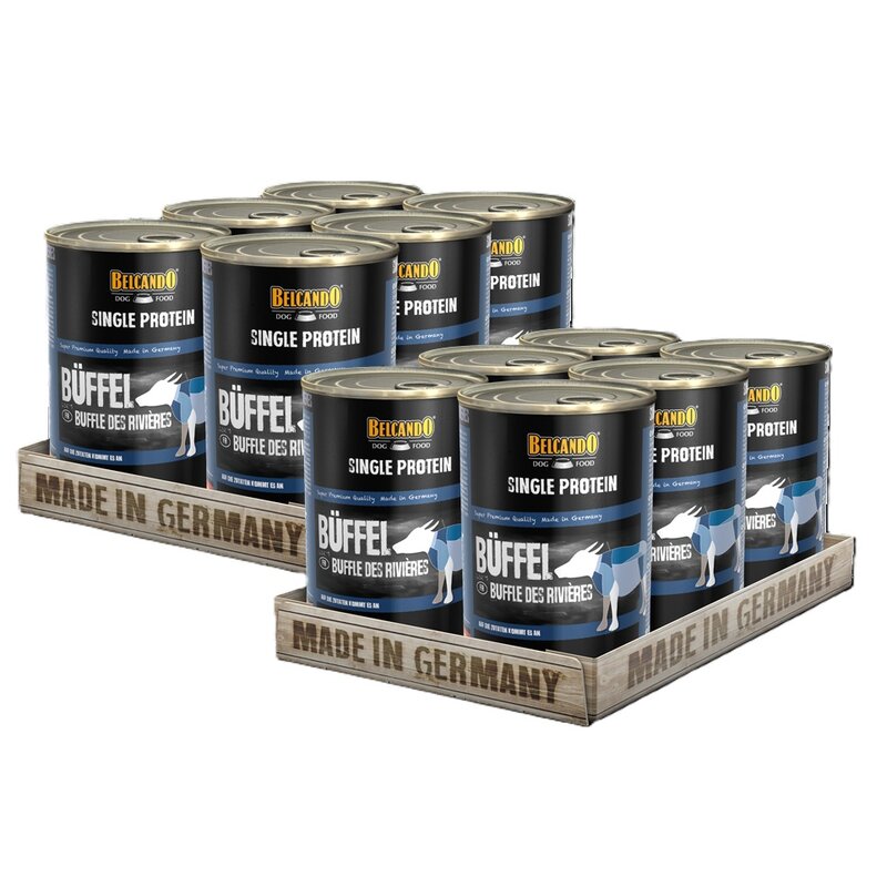 Belcando Single Protein Büffel 12 x 400 g (8,74 € pro 1 kg) von Belcando