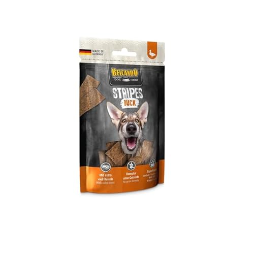 Belcando Stripes Duck | 70 g | Snack für Hunde | Mit Superfoods: Bierhefe, Krill und aromatische Kräuter | Ohne Getreide | Ohne Verwendung von Zucker | Extra viel Fleisch Belcando Stripes Duck | 70 g | Snack für Hunde | Mit Superfoods: Bierhefe, Krill und aromatische Kräuter | Ohne Getreide | Ohne Verwendung von Zucker | Extra viel Fleisch von Belcando