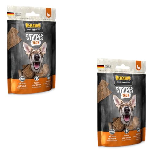 Belcando Stripes Duck | Doppelpack | 2 x 70 g | Snack für Hunde | Mit Superfoods: Bierhefe, Krill und aromatische Kräuter | Ohne Getreide und ohne Zucker | Mit extra viel Fleisch Belcando Stripes Duck | Doppelpack | 2 x 70 g | Snack für Hunde | Mit Superfoods: Bierhefe, Krill und aromatische Kräuter | Ohne Getreide und ohne Zucker | Mit extra viel Fleisch von Belcando