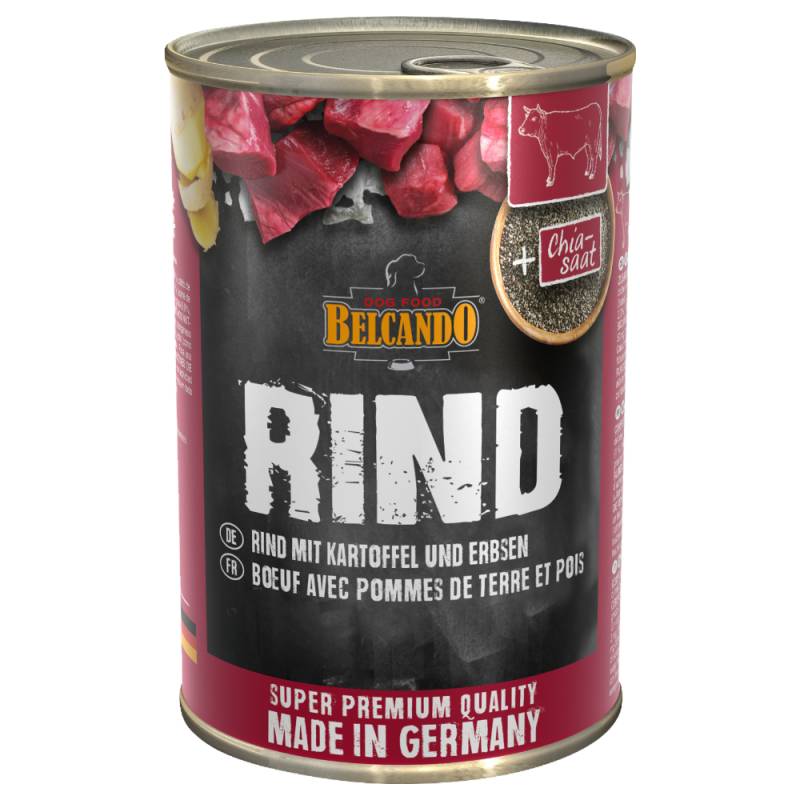 Belcando Super Premium 6 x 400 g - Rind mit Kartoffel & Erbsen von Belcando