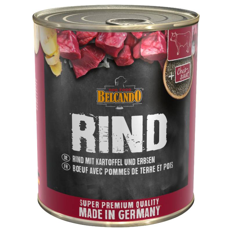 Belcando Super Premium 6 x 800 g - Rind mit Kartoffel & Erbsen von Belcando