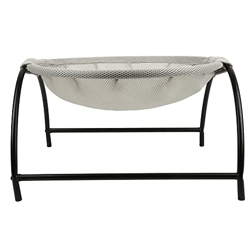 Belfoyer Katze Hängematte Bett Katzenbett 43×43×24cm Atmungsaktiv & Vollwaschbar Freistehendes Katzenschlafbett - Einfache Montage Haustierbett für Katze/kleinen Hund Verwendbar in Innenräumen im Frei von Belfoyer