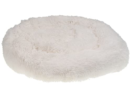 Kuscheliges Tierbett oval für Hunde Katzen Polyester Weiss ⌀ 50 cm Kulu Kuscheliges Tierbett oval für Hunde Katzen Polyester Weiss ⌀ 50 cm Kulu von Beliani