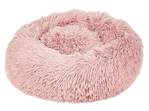 Kuscheliges Tierbett oval für Hunde Katzen Polyester rosa ⌀ 50 cm Kulu Kuscheliges Tierbett oval für Hunde Katzen Polyester rosa ⌀ 50 cm Kulu von Beliani