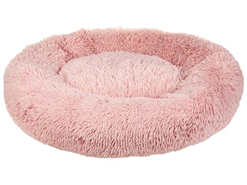 Kuscheliges Tierbett oval für Hunde Katzen Polyester rosa ⌀ 80 cm Kulu Kuscheliges Tierbett oval für Hunde Katzen Polyester rosa ⌀ 80 cm Kulu von Beliani