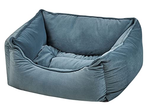 Rechteckiges Tierbett Samtstoff für Hunde Katzen in Blau 50 x 35 cm Izmir Rechteckiges Tierbett Samtstoff für Hunde Katzen in Blau 50 x 35 cm Izmir von Beliani