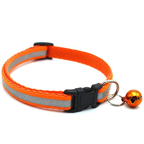 Reflektierendes und Bell Cat Collar Sicherheitselastisches verstellbares Halsband Haustierprodukt 12 Only Neck von Believewang