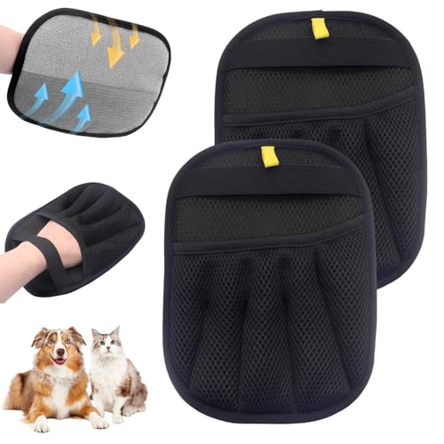 BelleFlair 2 Pcs Tierhaarentferner Handschuh Für Katzen & Hunde, Elektrostatisch Fellmagnet Zum Hundehaare Entfernen, Wiederverwendbar Fusselhandschuh Haarentfernungshandschuh Für Haustiere BelleFlair 2 Pcs Tierhaarentferner Handschuh Für Katzen & Hunde, Elektrostatisch Fellmagnet Zum Hundehaare Entfernen, Wiederverwendbar Fusselhandschuh Haarentfernungshandschuh Für Haustiere von BelleFlair