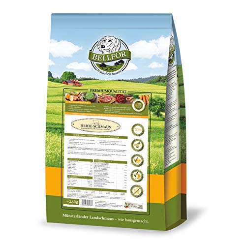 Bellfor Heide-Schmaus Trockenfutter mit Weidelamm und Wildkaninchenfleisch Getreidefrei Reich an natürlichen Vitaminen, Mineralien (Spurenelemente) und Antioxidantien 2,5 kg Bellfor Heide-Schmaus Trockenfutter mit Weidelamm und Wildkaninchenfleisch Getreidefrei Reich an natürlichen Vitaminen, Mineralien (Spurenelemente) und Antioxidantien 2,5 kg von Bellfor