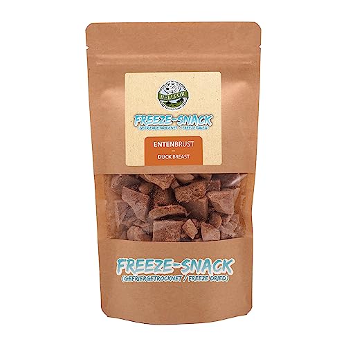 Bellfor Freeze-Snack für Hunde mit Entenbrust - 50 g - Gesunde Snacks für Hunde, frei von künstlichen Zusätzen und ideal als Trainings-Leckerli für Ihren Hund von Bellfor