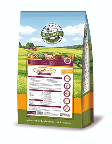 Bellfor Freiland-Schmaus Mini Getreidefreies Trockenfutter mit Huhn für kleine Hunderassen 7,5 kg - Ideal für kleine Hunde bis zu 9 kg Bellfor Freiland-Schmaus Mini Getreidefreies Trockenfutter mit Huhn für kleine Hunderassen 7,5 kg - Ideal für kleine Hunde bis zu 9 kg von Bellfor
