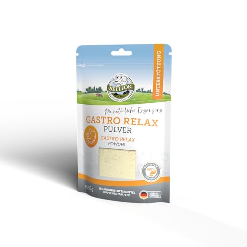 Bellfor Gastro Relax Pulver 250g, natürliches Ergänzungsmittel für Hunde die unter Durchfall Leiden, Darmkur Hund, Pulver bei Verdauungsstörungen und akutem Durchfall, Durchfallmittel Hund von Bellfor